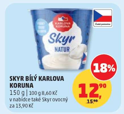 Skyr bílý Karlova Koruna