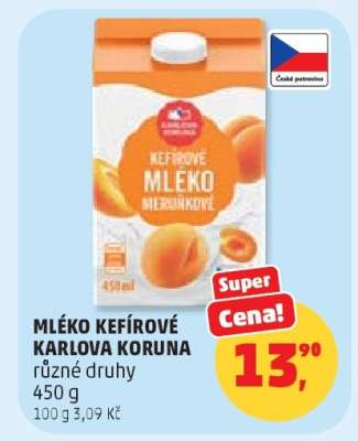 MLÉKO KEFÍROVÉ KARLOVA KORUNA