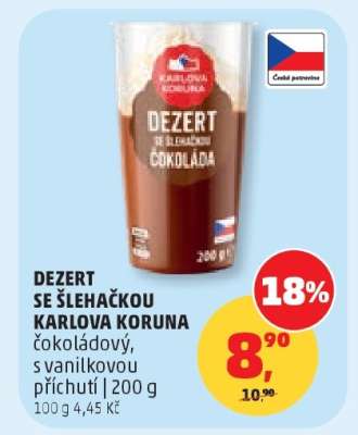 DEZERT SE ŠLEHAČKOU KARLOVA KORUNA