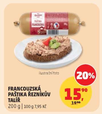FRANCOUZSKÁ PAŠTIKA ŘEZNÍKŮV TALÍŘ