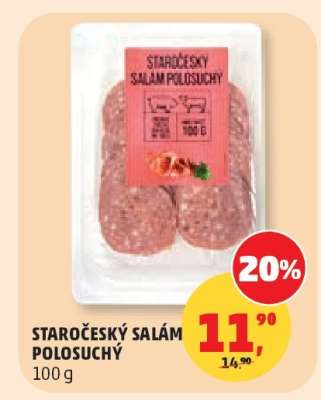 Staročeský salám polosuchý