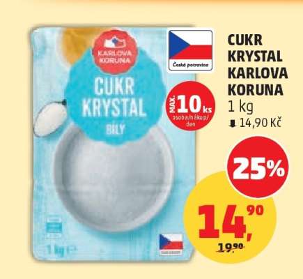 CUKR KRYSTAL KARLOVA KORUNA