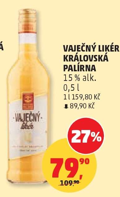 VAJEČNÝ LIKÉR KRÁLOVSKÁ PALÍRNA