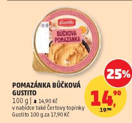 Pomazánka bůčková Gustito