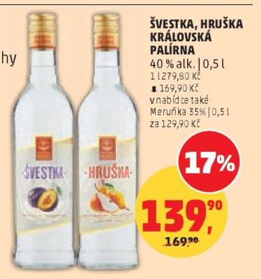 ŠVESTKA, HRUŠKA KRÁLOVSKÁ PALÍRNA