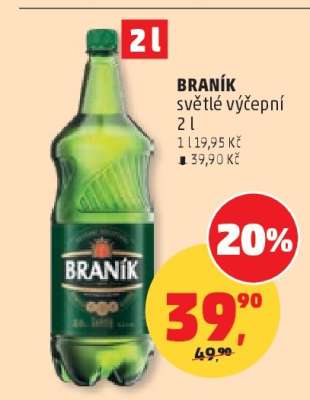 BRANÍK světlé výčepní 2 l