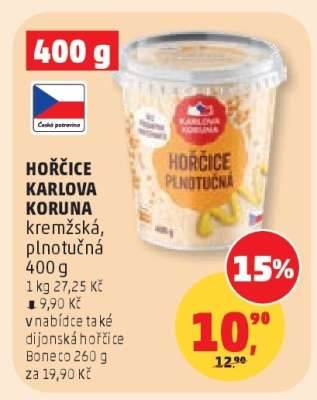 HOŘČICE KARLOVA KORUNA