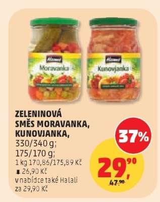 ZELENINOVÁ SMĚS MORAVANKA, KUNOVJANKA