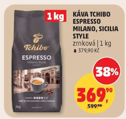 KÁVA TCHIBO ESPRESSO MILANO, SICILIA STYLE