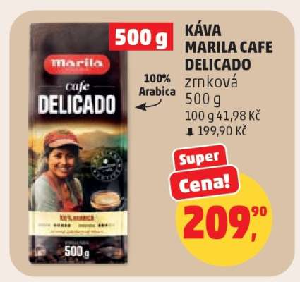 KÁVA MARILA CAFE DELICADO