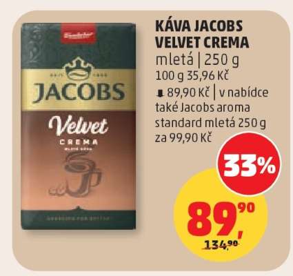 Káva Jacobs Velvet Crema
