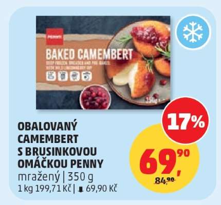 Obalovaný Camembert s brusinkovou omáčkou PENNY