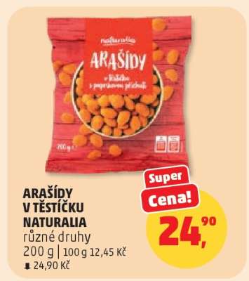 ARAŠÍDY V TĚSTÍČKU NATURALIA