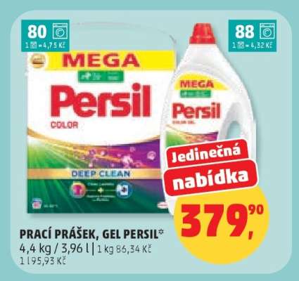 Prací prášek, gel Persil
