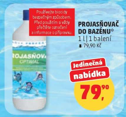 PROJASŇOVAČ DO BAZÉNU*