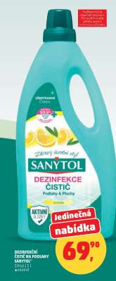 DEZINFEKČNÍ ČISTIČ NA PODLAHY SANYTOL*