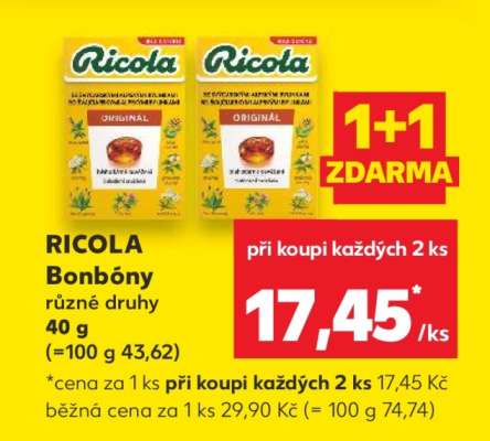 Ricola bonbóny