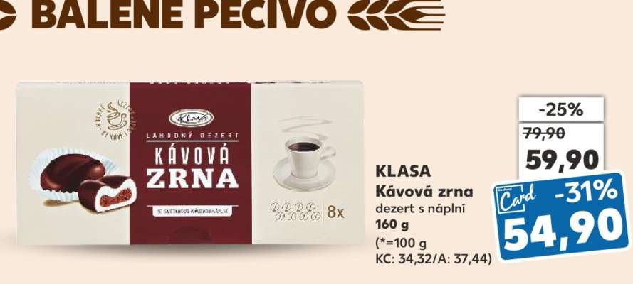 KLASA Kávová zrna
