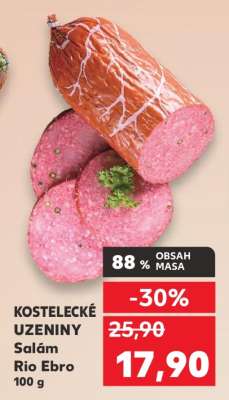 KOSTELECKÉ UZENINY Salám Rio Ebro 100 g
