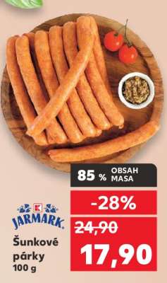 JARMARK Šunkové párky 100 g