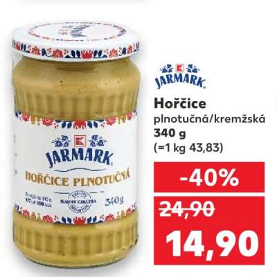 Hořčice plnotučná/ kremžská
