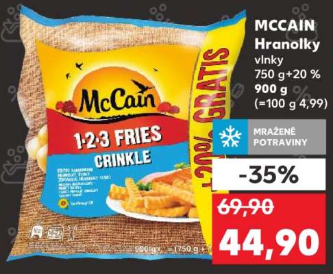 MCCAIN Hranolky vlnky