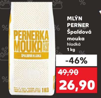 MLÝN PERNER Špaldová mouka hladká 1 kg