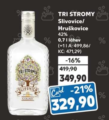 TRI STROMY Slivovice/Hruškovice