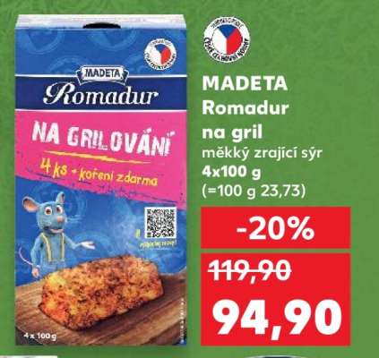 Madeta Romadur na gril