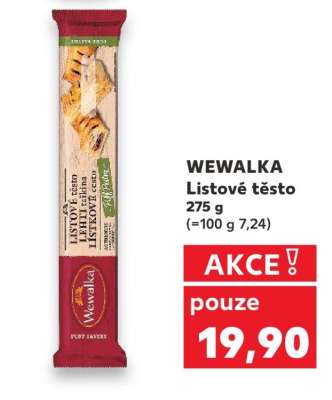 WEWALKA LISTOVÉ TĚSTO