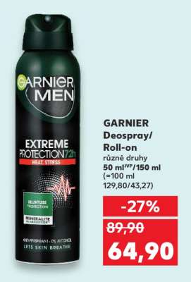 GARNIER Deospray/ roll-on
