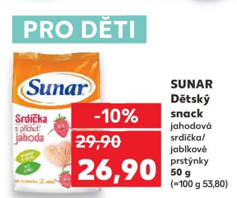 SUNAR DĚTSKÝ SNACK