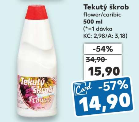 Tekutý škrob Flower/Caribic