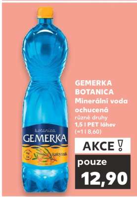 GEMERKA BOTANICA Minerální voda ochucená