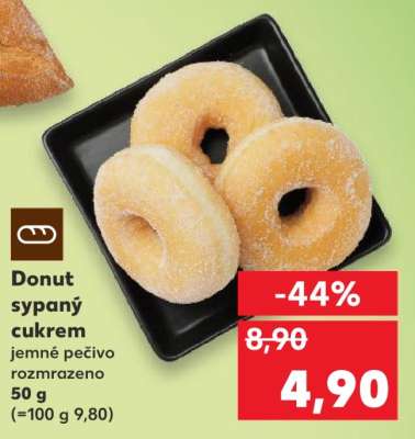 Donut sypaný cukrem