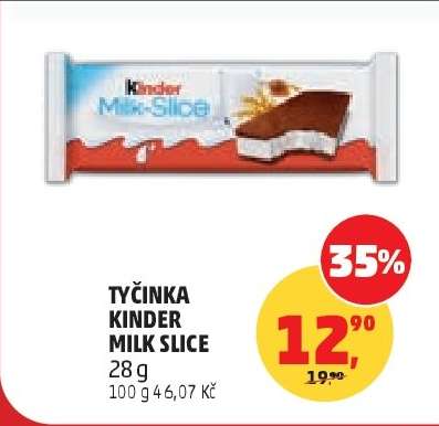 TYČINKA KINDER MILK-SLICE