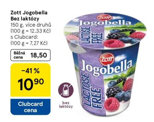 Zott Jogobella bez laktózy
