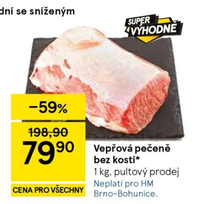 Vepřová pečeně bez kosti