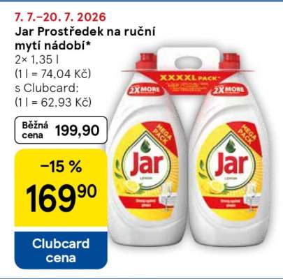 Jar Prostředek na ruční mytí nádobí
