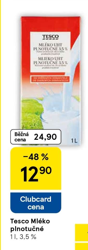 Tesco Mléko plnotučné