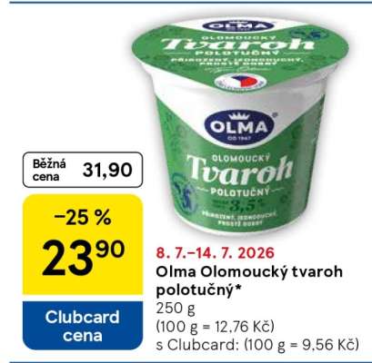 Olma Olomoucký tvaroh polotučný