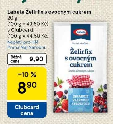 Labeta Želírfix s ovocným cukrem