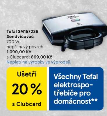Tefal SM157236 Sendvičovač