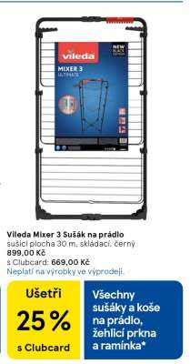 Vileda Mixer 3 Sušák na prádlo