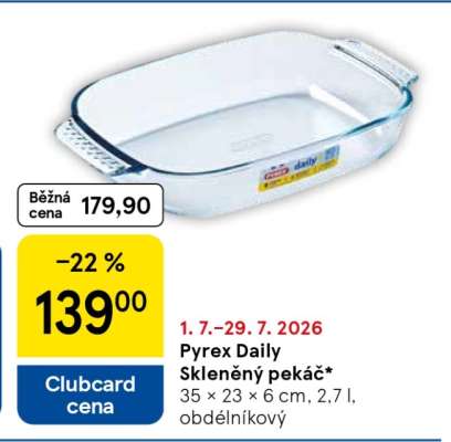 Pyrex Daily Skleněný pekáč