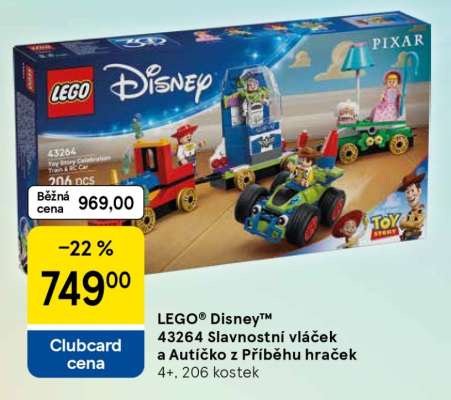 LEGO® Disney™ 43264 Slavnostní vláček a Autíčko z Příběhu hraček