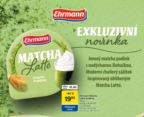 Ehrmann Matcha Latte pudding