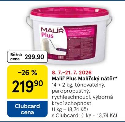 Malíř Plus malířský nátěr