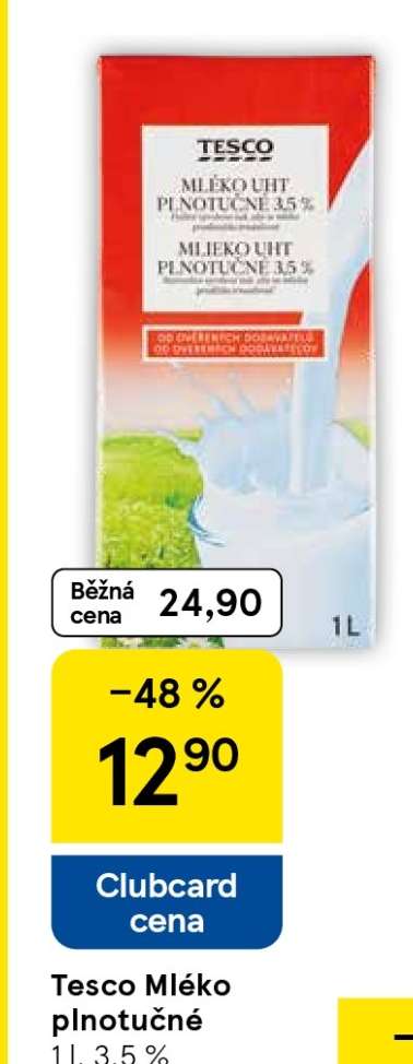 Tesco Mléko plnotučné
