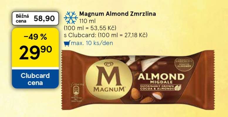 Magnum Almond Zmrzlina